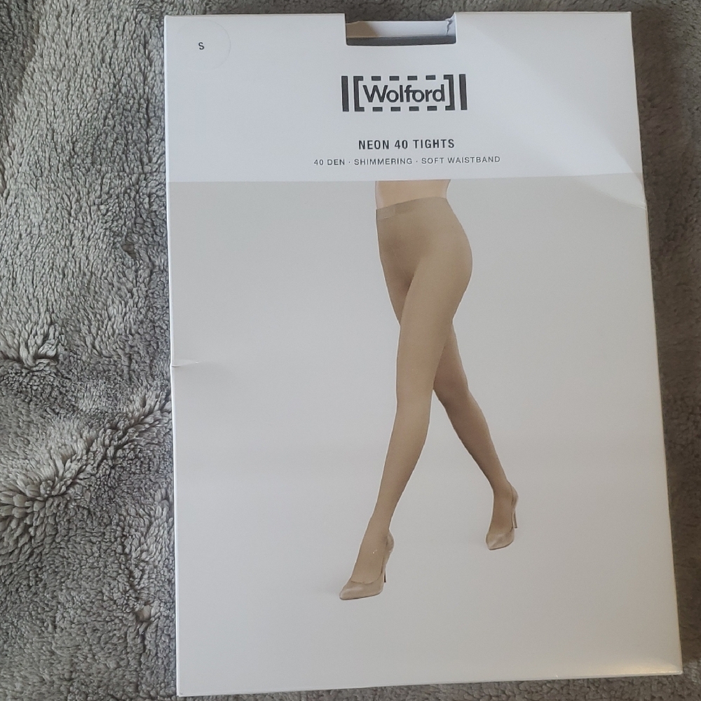 Wolford Neon 40 Tights - Black , Made In Austria, NEW - Picture 5 of 10